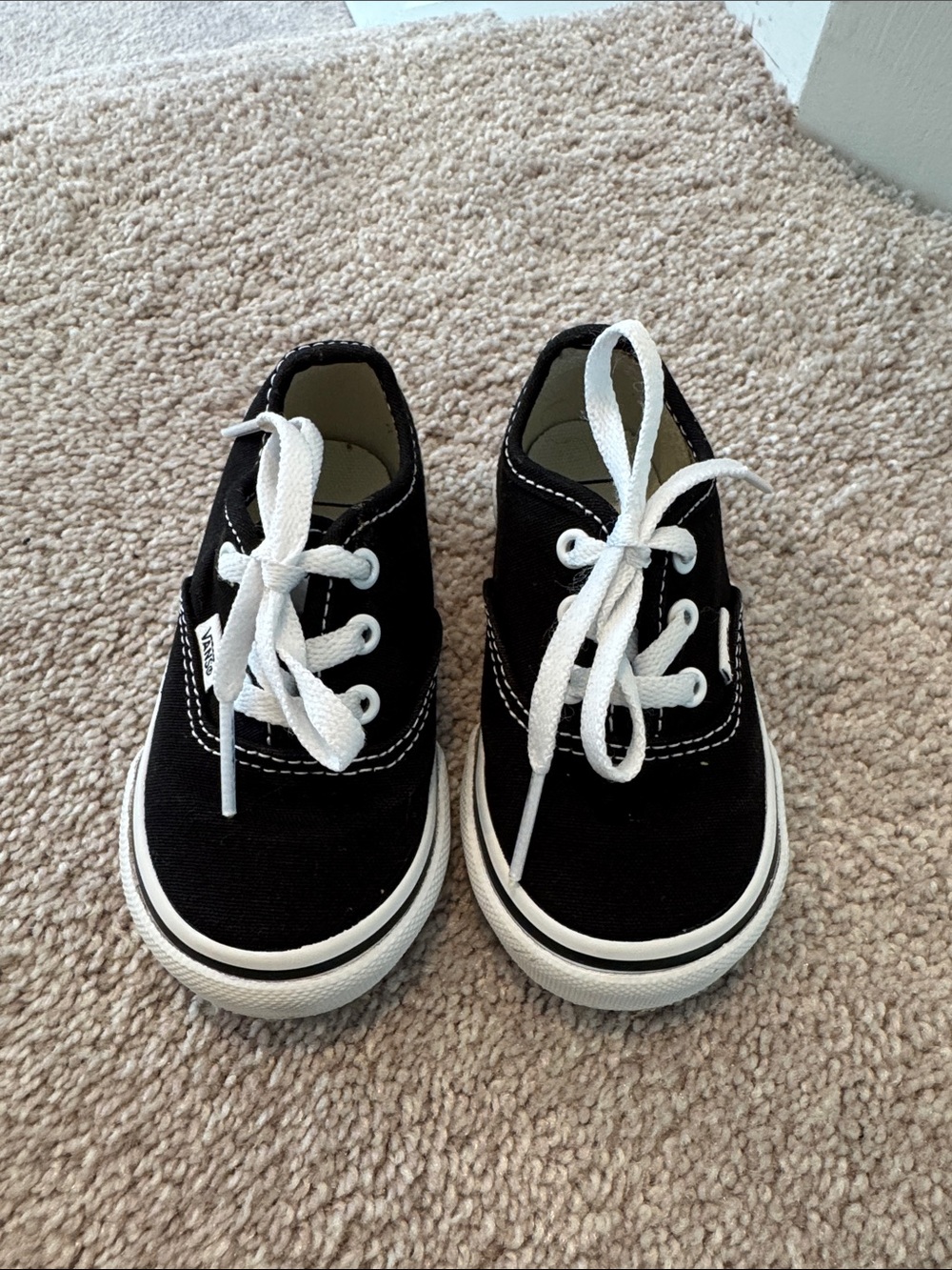 Toddler black Vans